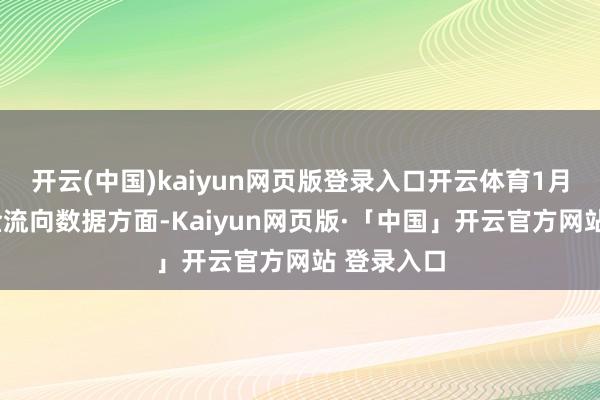 开云(中国)kaiyun网页版登录入口开云体育1月3日的资金流向数据方面-Kaiyun网页版·「中国」开云官方网站 登录入口